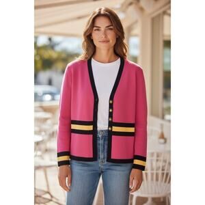 ST. JOHN Collection by Marie Gray Knit Cardigan Size 2 Small